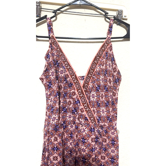 Maurices Dress Womens S Pink Maxi wrap sleeveless boho resortwear cruise - Picture 3 of 9